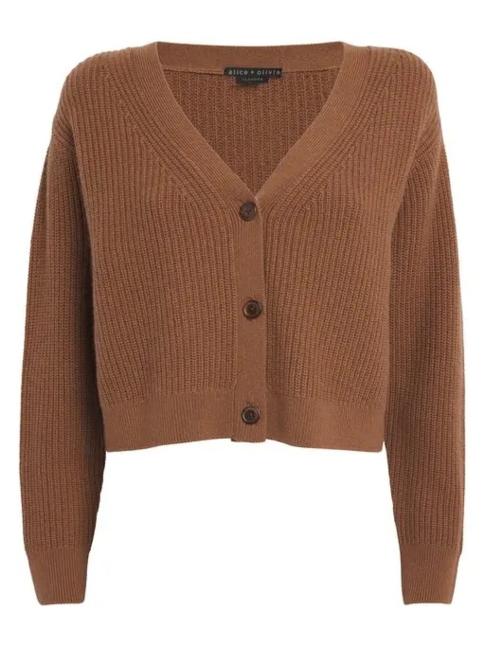 Alice + Olivia Wool-Cashmere Jannie Cardigan